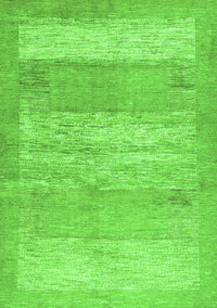 Abstract Green Contemporary Rug, con1595grn