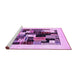 Sideview of Machine Washable Abstract Purple Contemporary Area Rugs, wshcon1596pur