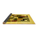 Sideview of Abstract Yellow Contemporary Rug, con1596yw