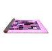 Sideview of Abstract Purple Contemporary Rug, con1596pur