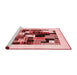 Contemporary Red Washable Rugs