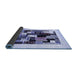 Sideview of Abstract Blue Contemporary Rug, con1596blu