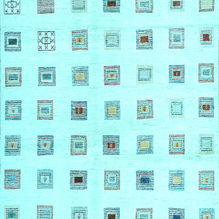 Solid Light Blue Modern Rug, con1597lblu