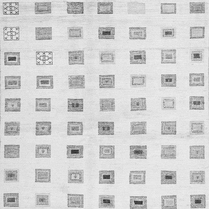 Round Machine Washable Solid Gray Modern Rug, wshcon1597gry