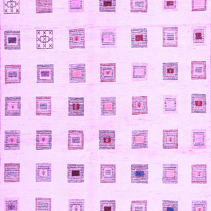 Machine Washable Solid Purple Modern Area Rugs, wshcon1597pur