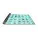 Sideview of Solid Light Blue Modern Rug, con1597lblu