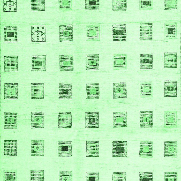 Machine Washable Solid Emerald Green Modern Area Rugs, wshcon1597emgrn