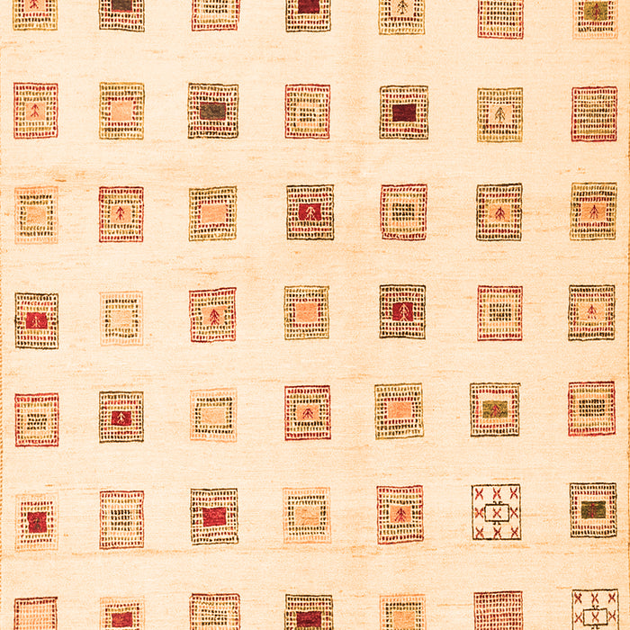 Solid Orange Modern Rug, con1597org