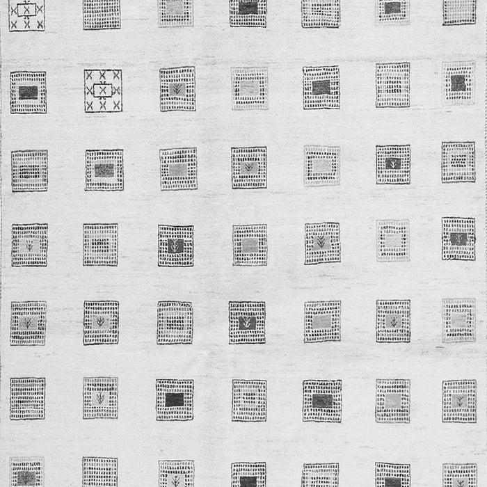 Serging Thickness of Machine Washable Solid Gray Modern Rug, wshcon1597gry