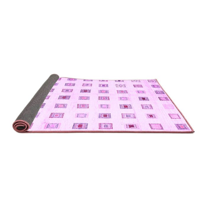 Sideview of Solid Purple Modern Rug, con1597pur