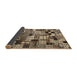 Thickness of Contemporary Bakers Brown Modern Rug, con1598