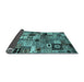 Sideview of Abstract Light Blue Contemporary Rug, con1598lblu