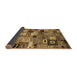 Sideview of Abstract Brown Contemporary Rug, con1598brn