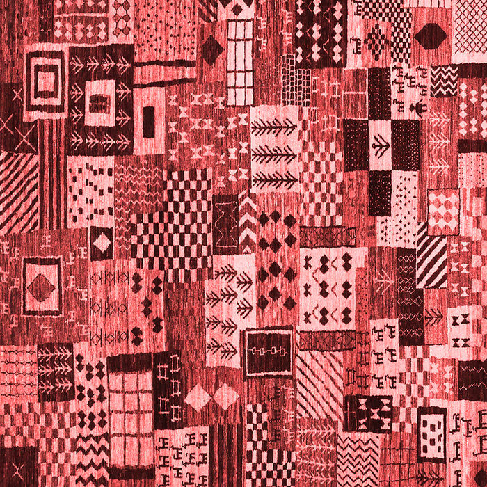 Machine Washable Abstract Red Contemporary Rug, wshcon1598red