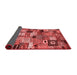 Abstract Red Contemporary Area Rugs