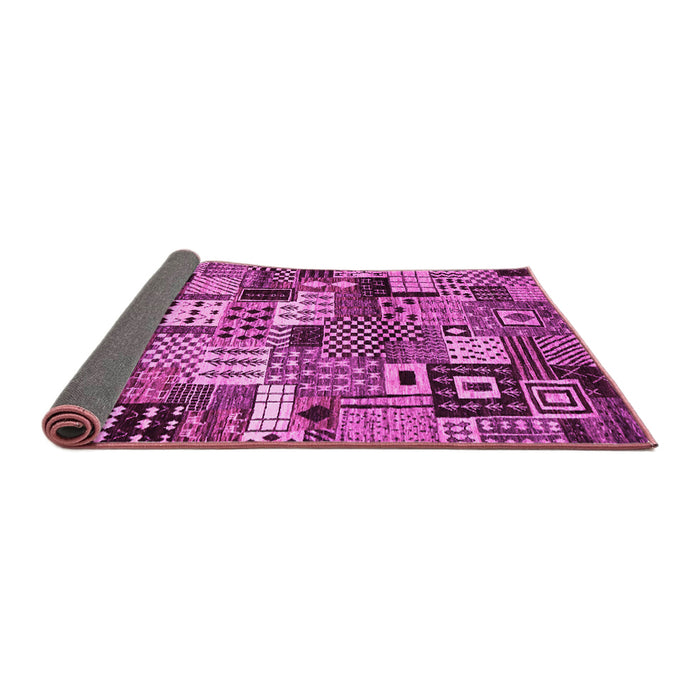 Sideview of Abstract Pink Contemporary Rug, con1598pnk