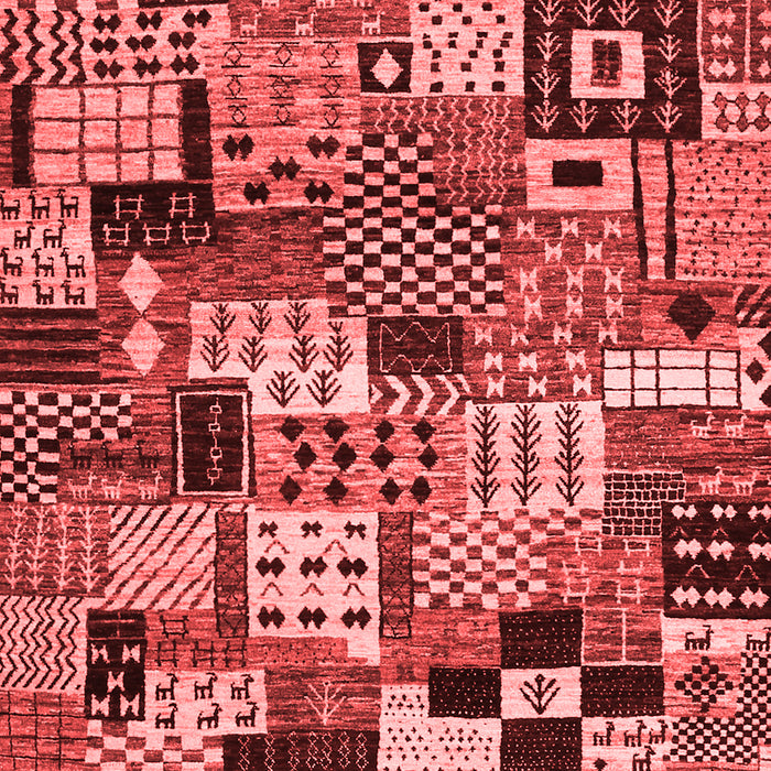 Machine Washable Abstract Red Contemporary Rug, wshcon1598red