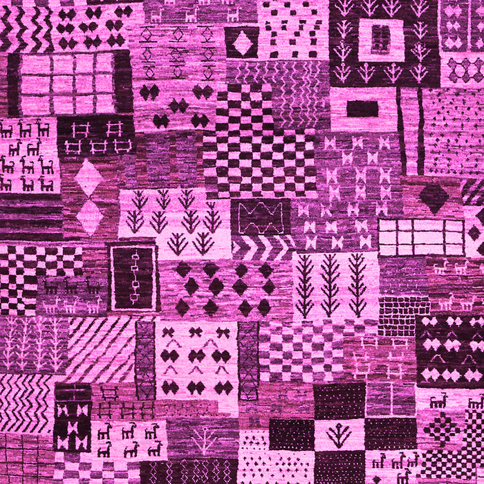 Machine Washable Abstract Pink Contemporary Rug, wshcon1598pnk