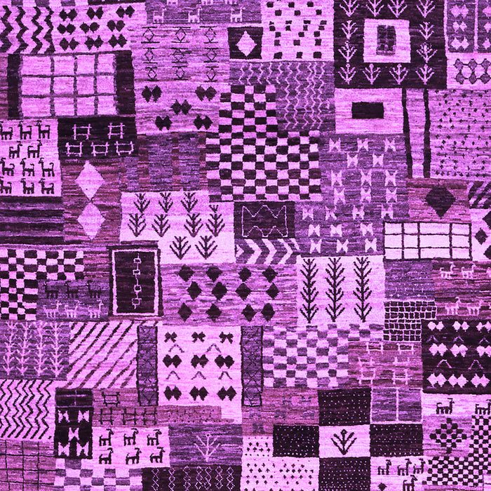 Abstract Purple Contemporary Rug, con1598pur