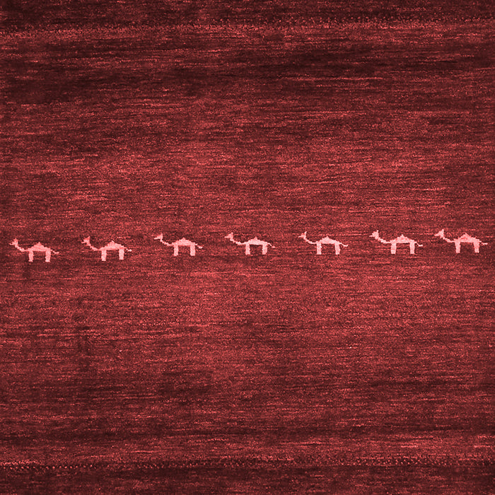 Abstract Red Contemporary Area Rugs