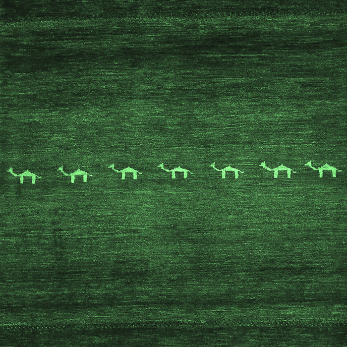 Abstract Emerald Green Contemporary Rug, con1599emgrn