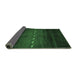 Sideview of Abstract Emerald Green Contemporary Rug, con1599emgrn