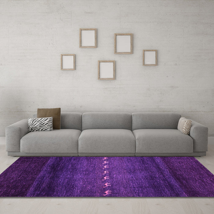 Machine Washable Abstract Pink Contemporary Rug in a Living Room, wshcon1599pnk