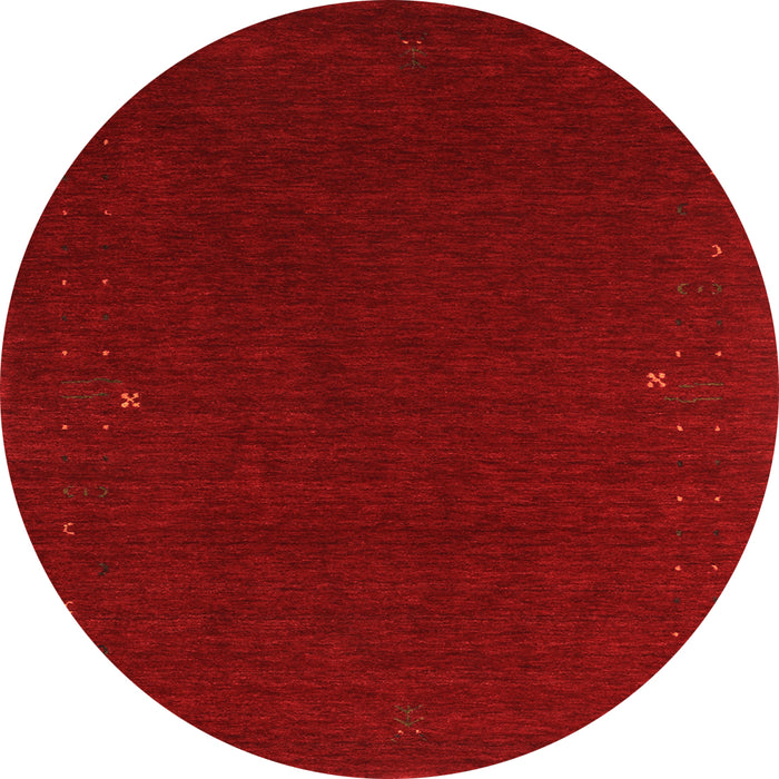 Square Abstract Orange Contemporary Rug, con159org