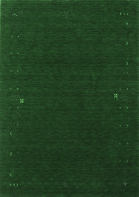 Abstract Emerald Green Contemporary Rug, con159emgrn