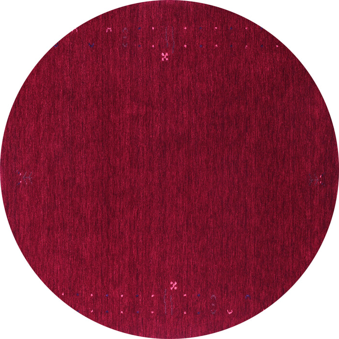 Round Abstract Pink Contemporary Rug, con159pnk
