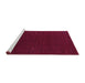 Sideview of Machine Washable Abstract Purple Contemporary Area Rugs, wshcon159pur