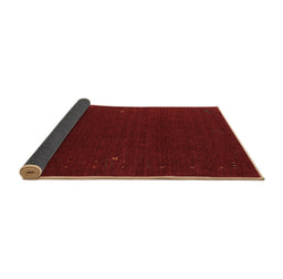 Sideview of Abstract Brown Contemporary Rug, con159brn