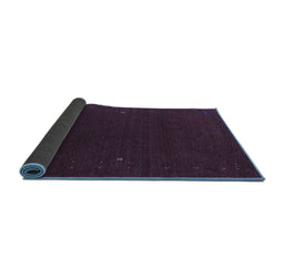 Sideview of Abstract Blue Contemporary Rug, con159blu