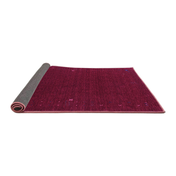 Sideview of Abstract Purple Contemporary Rug, con159pur
