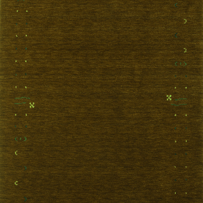 Abstract Green Contemporary Rug, con159grn
