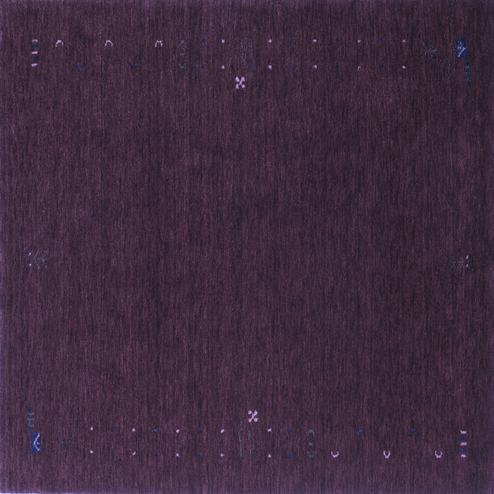 Square Abstract Blue Contemporary Rug, con159blu