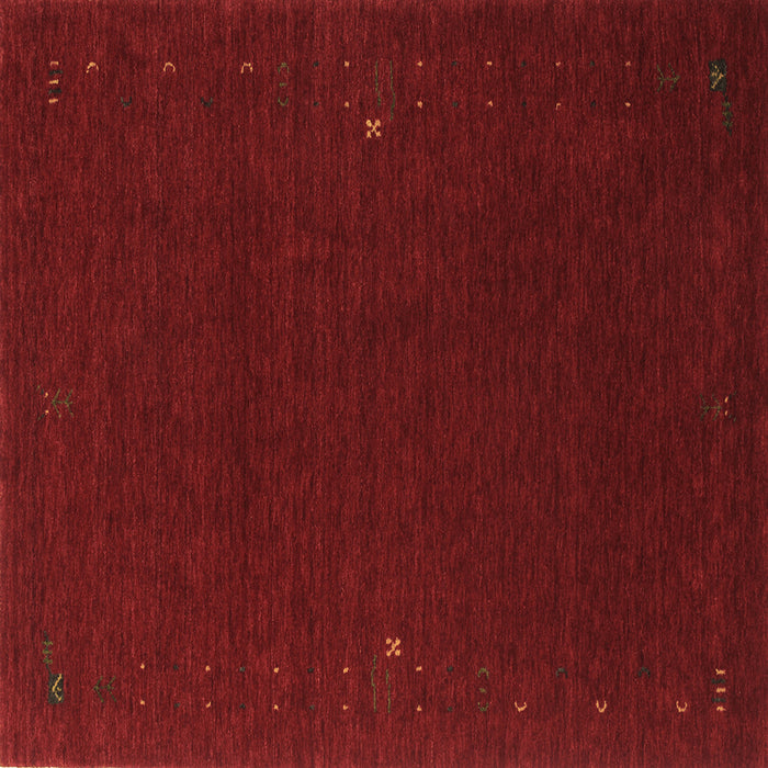 Square Abstract Brown Contemporary Rug, con159brn