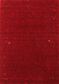 Abstract Red Contemporary Rug, con159red