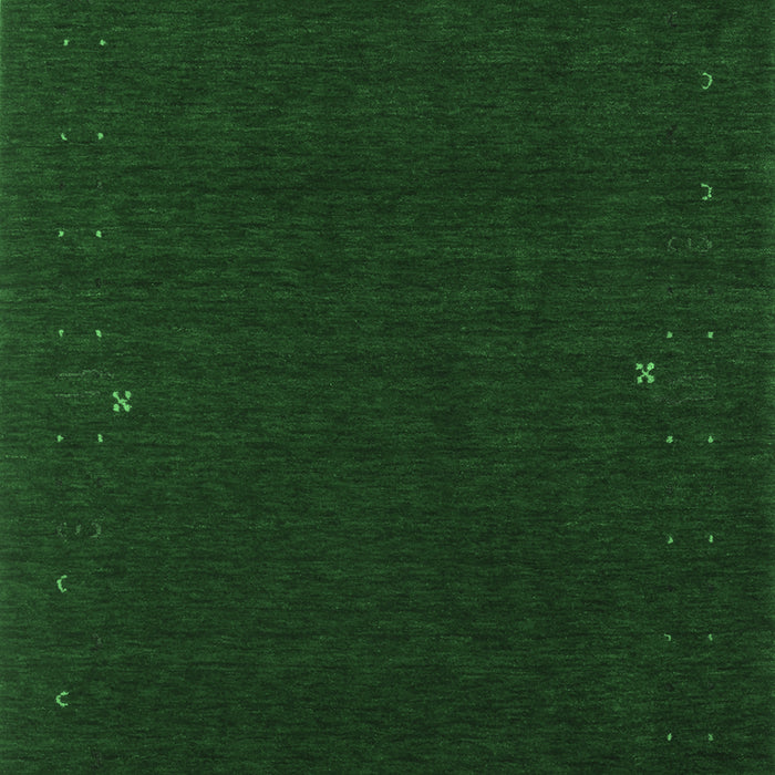 Machine Washable Abstract Emerald Green Contemporary Area Rugs, wshcon159emgrn