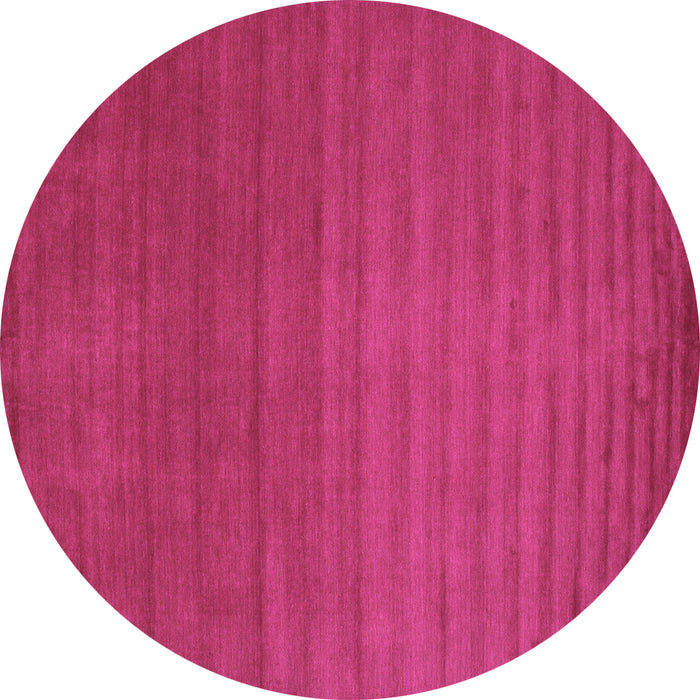 Round Abstract Purple Contemporary Rug, con15pur