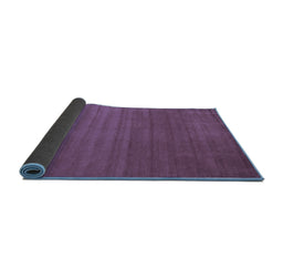 Sideview of Abstract Blue Contemporary Rug, con15blu