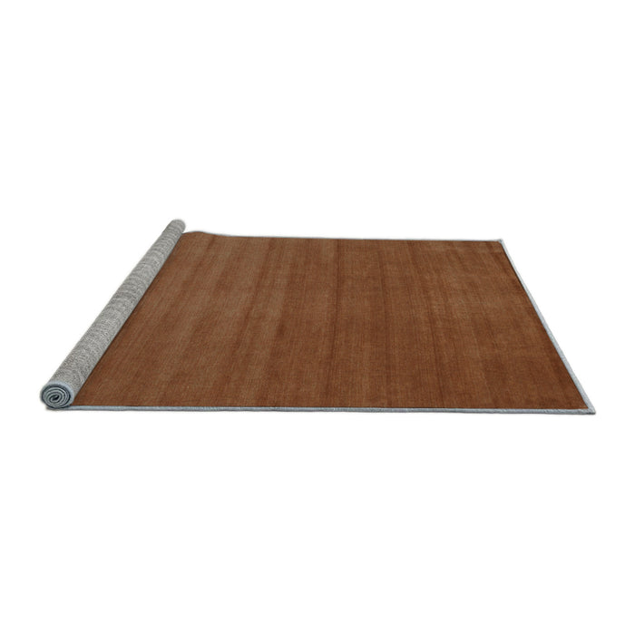 Sideview of Machine Washable Abstract Light Blue Contemporary Rug, wshcon15lblu