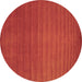 Round Machine Washable Abstract Brown Contemporary Rug, wshcon15brn