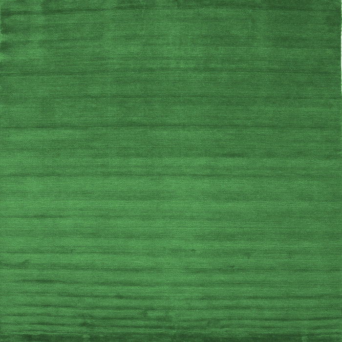 Square Machine Washable Abstract Emerald Green Contemporary Area Rugs, wshcon15emgrn