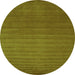 Square Abstract Green Contemporary Rug, con15grn