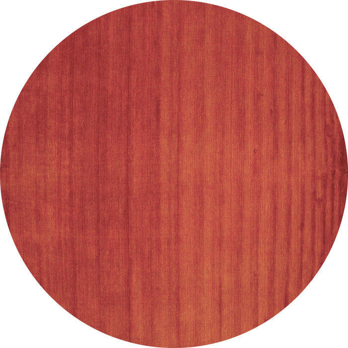 Round Abstract Brown Contemporary Rug, con15brn