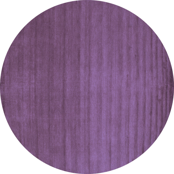 Round Abstract Blue Contemporary Rug, con15blu