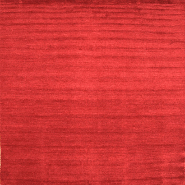 Round Machine Washable Abstract Orange Contemporary Area Rugs, wshcon15org