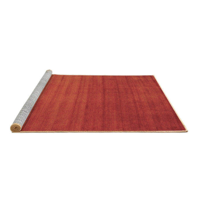 Sideview of Machine Washable Abstract Brown Contemporary Rug, wshcon15brn