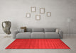 Machine Washable Abstract Orange Contemporary Area Rugs in a Living Room, wshcon15org